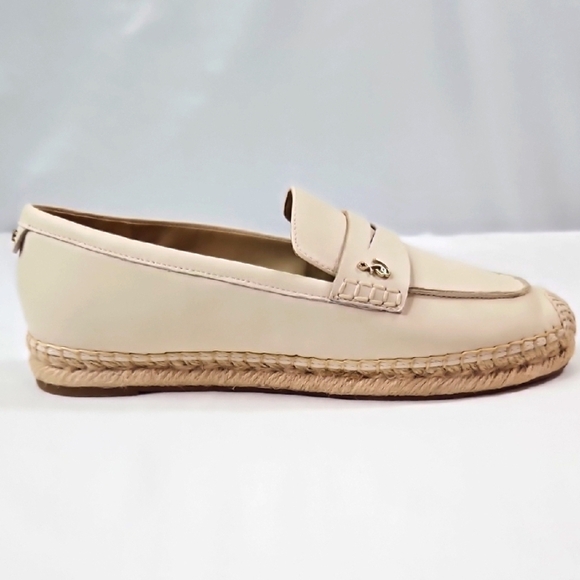 Sam Edelman Shoes - Sam Edelman Cream/Ivory Leather Espadrille Flats Size 8.5 NWT